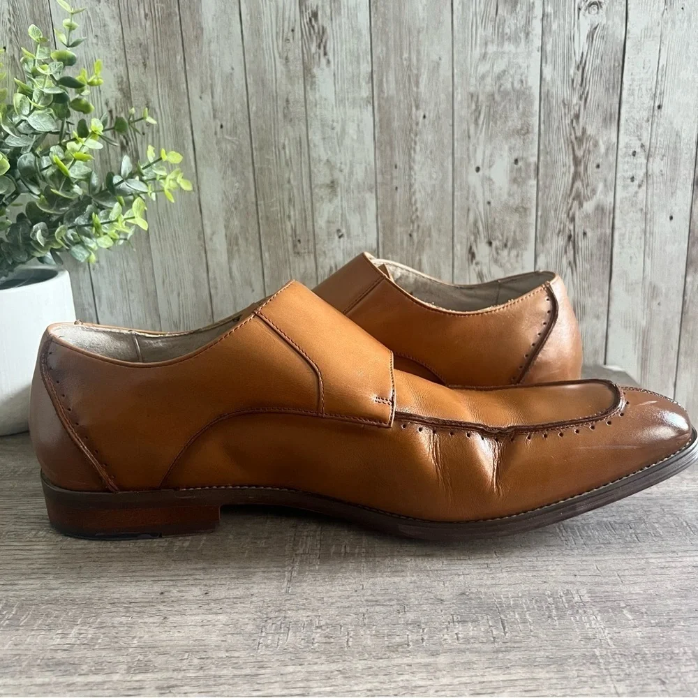 Stacy Adams Baldwin Moc Toe Double Monk Strap 25188 Size 13 Mens
